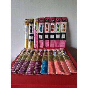 Lot of 18 Vintage Colored Zippers Variety J&P Coats Talon Metal Nylon Mixed Size